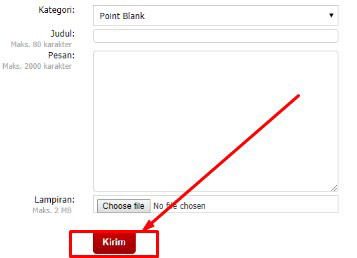 9. Jika dari kategori judul pesan dan lampiran sudah diisi sesuai dengan data yang kamu miliki maka silahkan klik Kirim