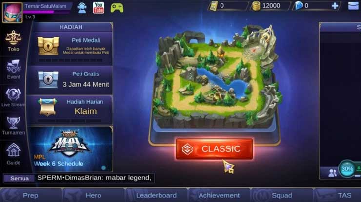 Kembali lagi ke game Mobile Legend