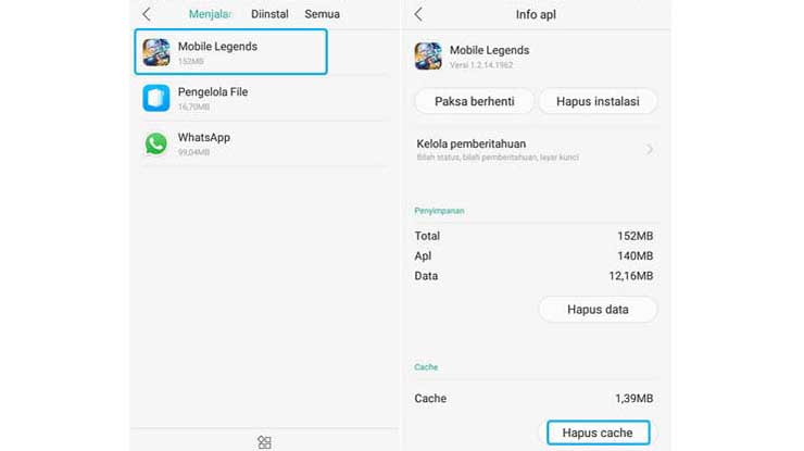 Pergi ke Menu Pengaturan Ponsel