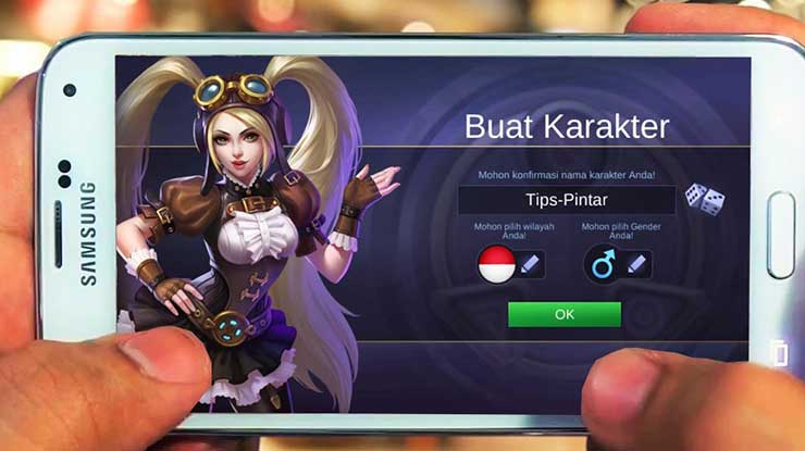 Tentukan Karakter Pilihan