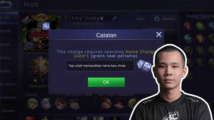 Cara Mengganti Nama di Mobile Legend