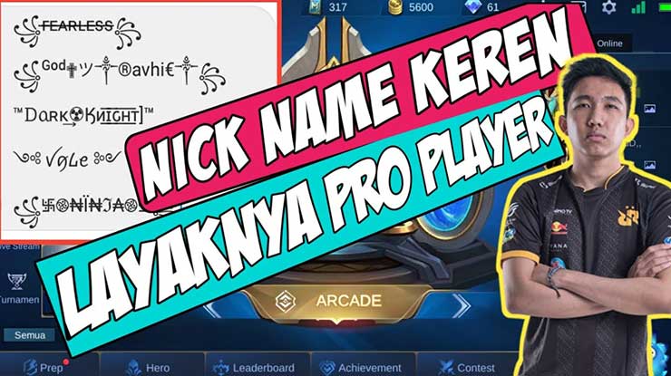 Rekomendasi Simbol Nickname Mobile Legend Keren Anti Mainstream