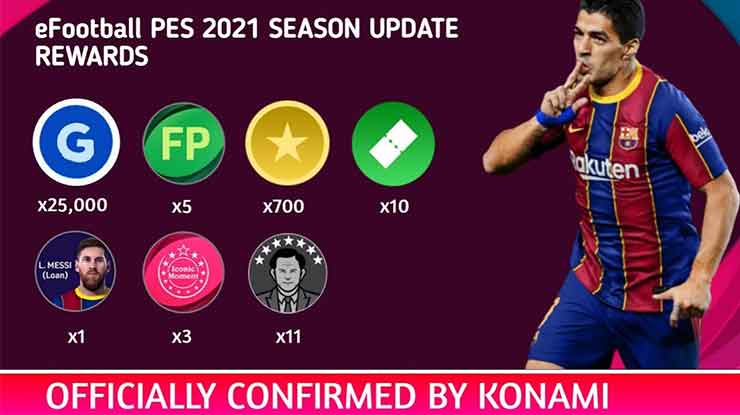 Bonus yang Ditawarkan Setelah Proses Update PES 2021 Android