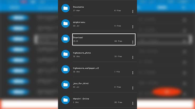 Buka Folder Download
