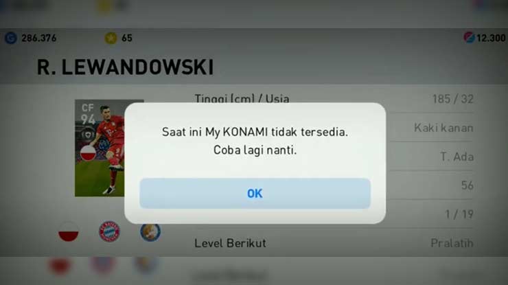 Masalah Pada Poin eFootball