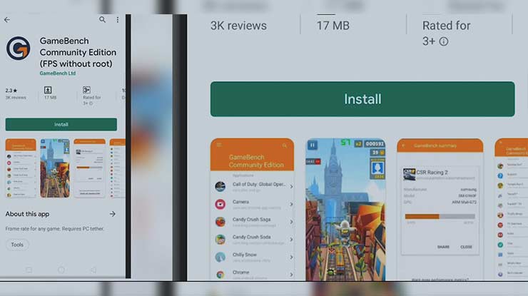 Instal Aplikasi GameBench Community Edition
