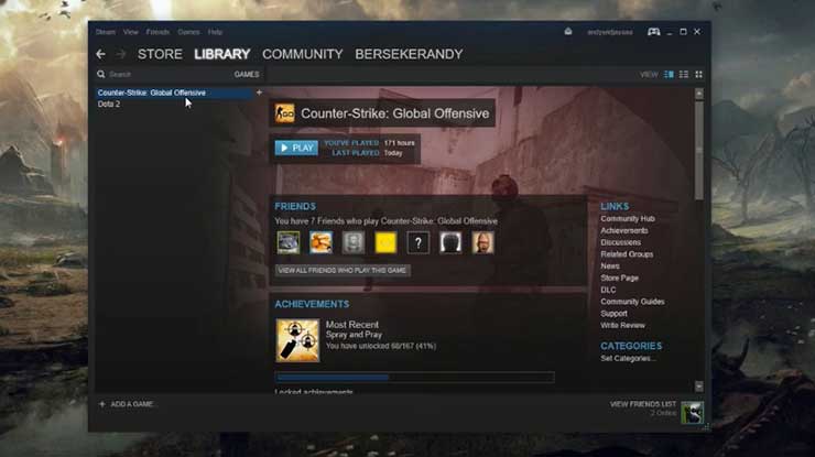 Jalankan Steam di PC