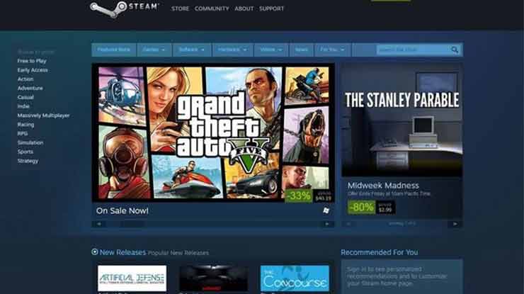 Mendownload Game Lewat Steam