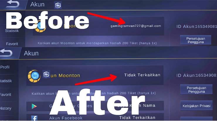 Cara Unbind Akun Moonton Mobile Legends Pasti Berhasil