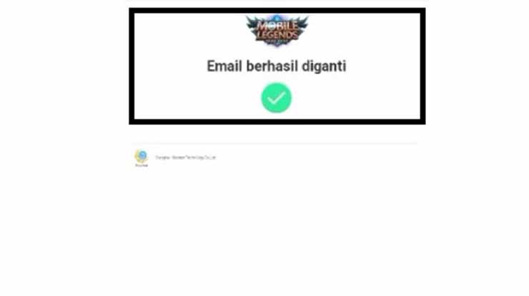 Email Akun Moonton Berhasil Diganti