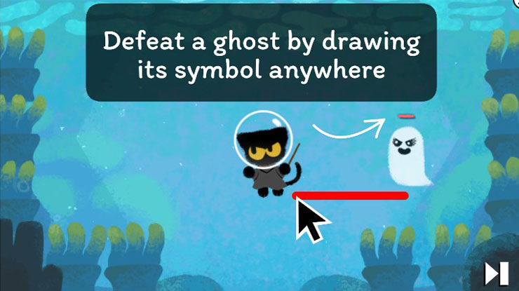 Hallowen Google Doodles
