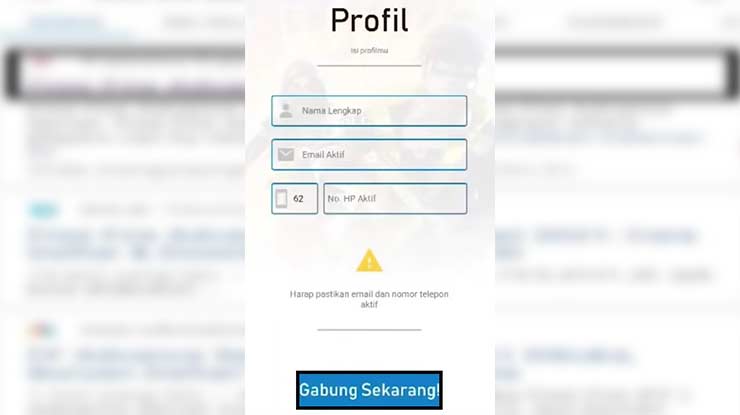 Lengkapi Profil