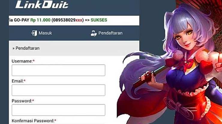 LinDuit Mobile Legends Diamond Gratis Cara Menggunakan