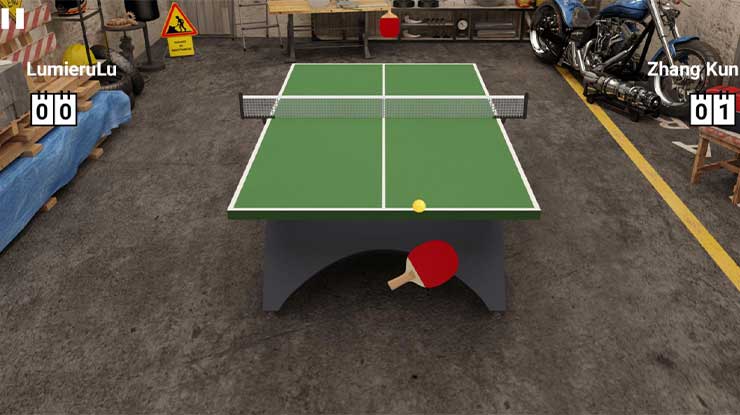 Virtual Table Tennis