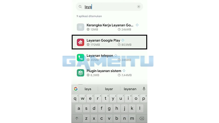 Cari Layanan Google Play