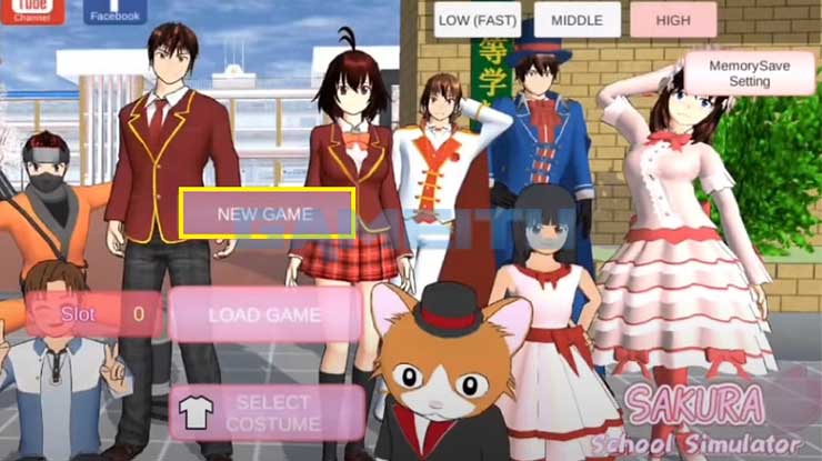 Jalankan Sakura School Simulator