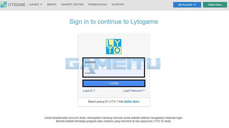 Login Lyto