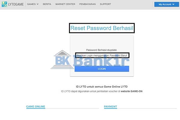 Lupa Password Berhasil Teratasi