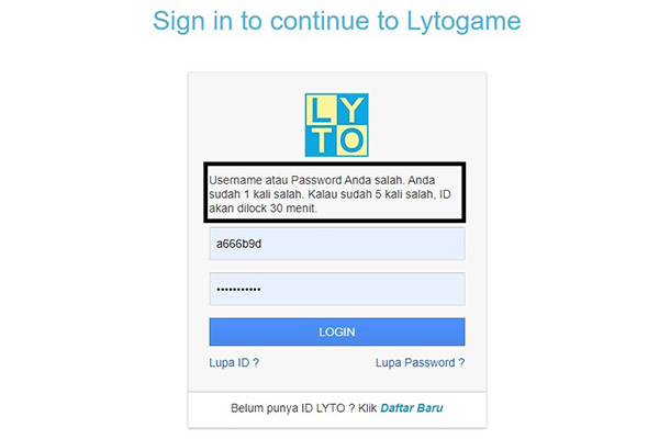 Lupa Password Lyto