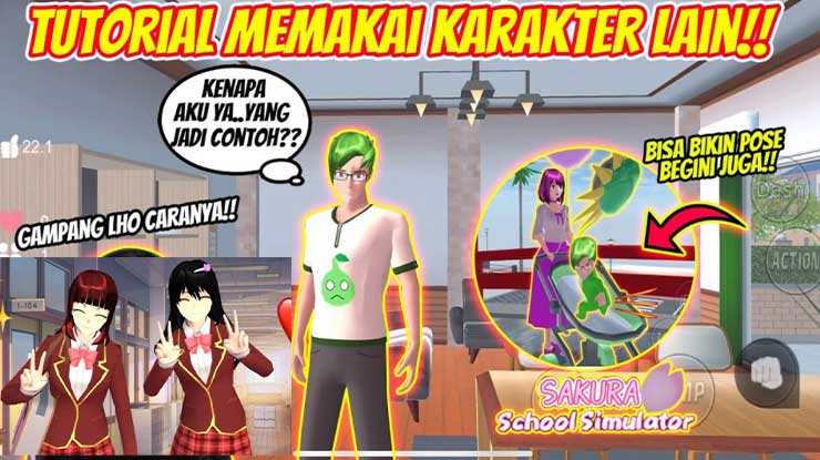 Cara Menggunakan Karakter Lain di Sakura School Simulator 2