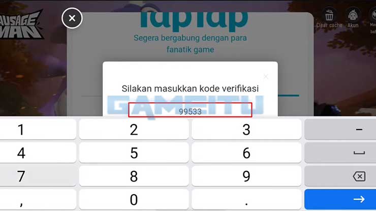 Masukkan Kode Verifikasi 1