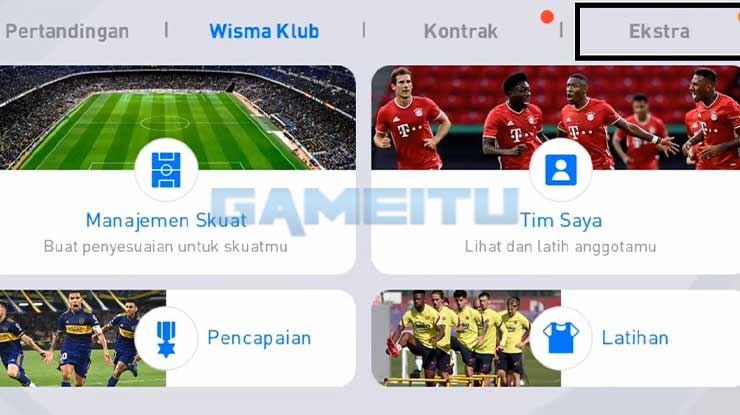 Buka Tab Ekstra