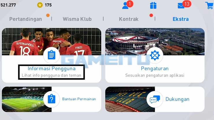 Masuk ke Informasi Pengguna