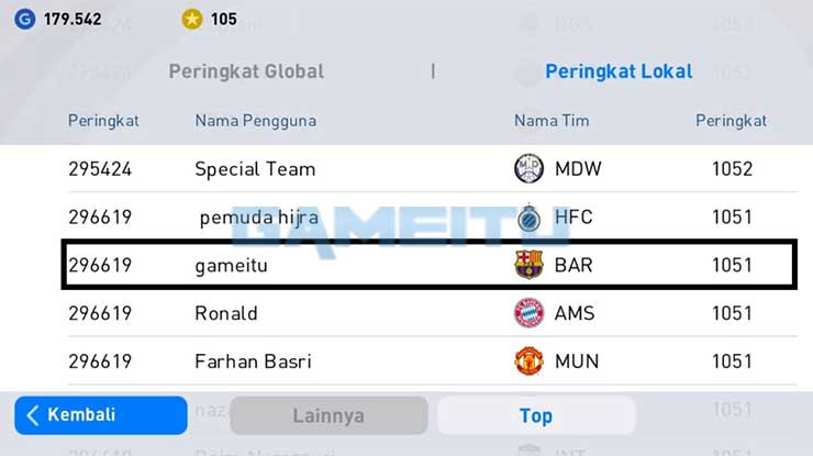 Muncul Data Peringkat 2