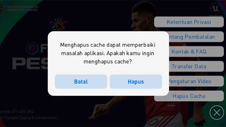 Solusi PES 2021 Mobile Tidak Bisa Dijalankan