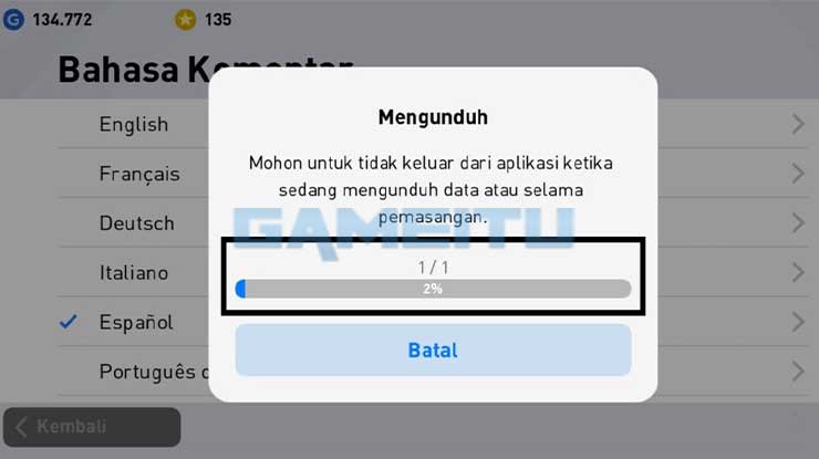 Tunggu Hingga Proses Download Selesai