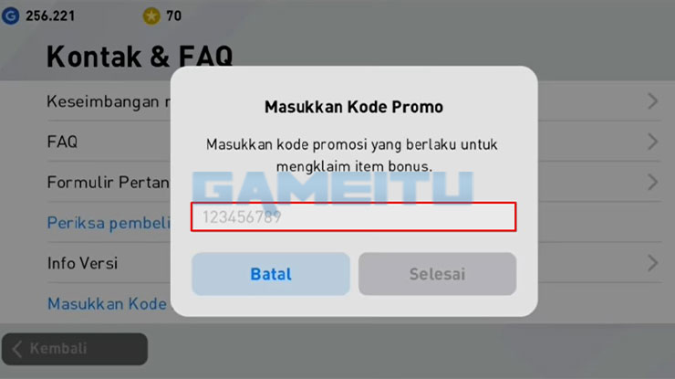 Cantumkan Kode Promo