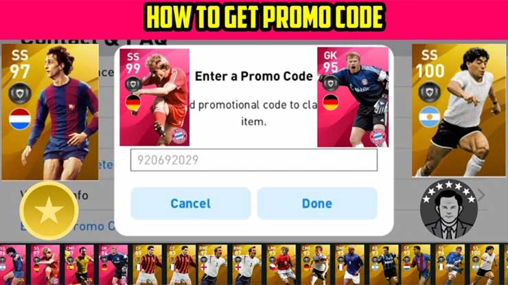 Cara Mendapatkan Kode Promo PES 2021 Mobile Cara Klaim