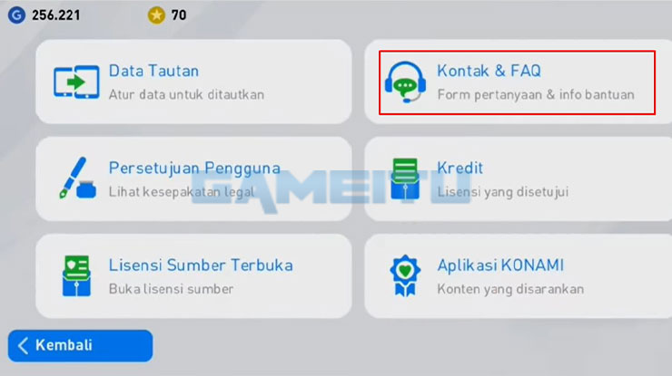 Pilih Kontak FAQ