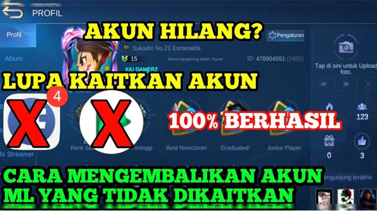 Cara Mengembalikan Akun ML yang Lupa Email 100 Kembali