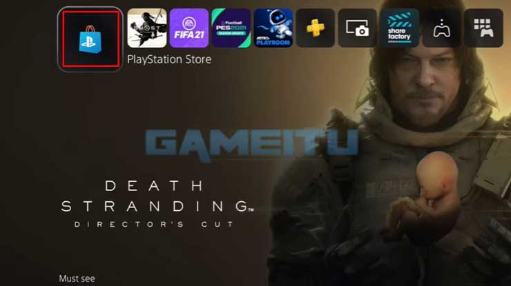 Buka Menu PlayStation Store