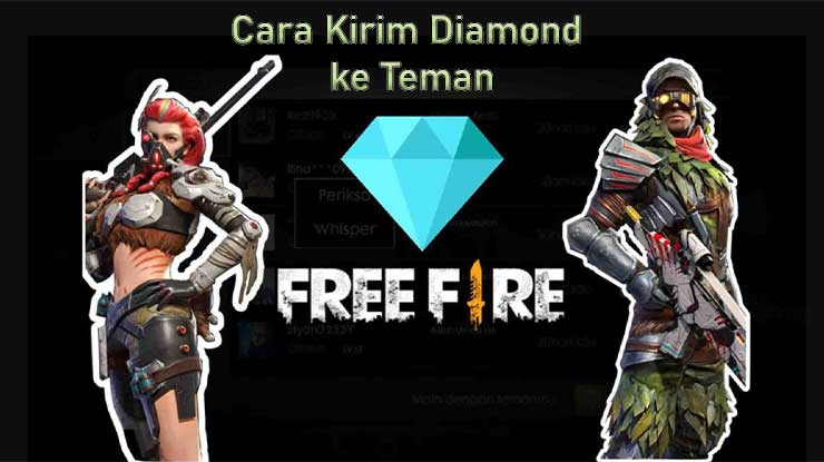 Cara Kirim Diamond Free Fire ke Teman Online Offline