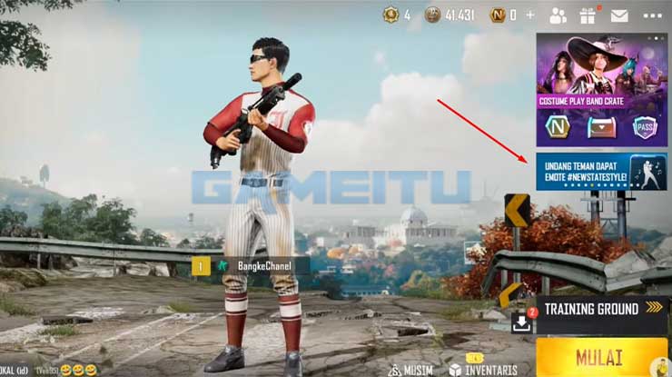 Masuk ke PUBG New State