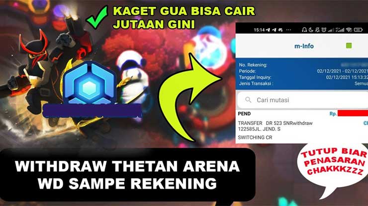 Cara Mencairkan Saldo Koin Thetan Arena