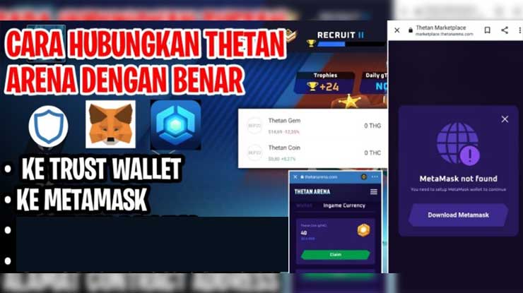 Cara Menghubungkan eWallet ke Thetan Arena Manfaatnya