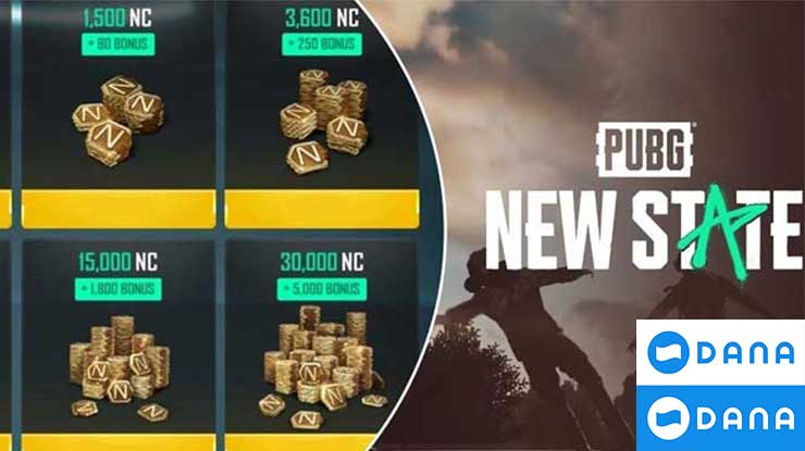 Cara Beli NC PUBG New State Lewat DANA Bebas Biaya Admin