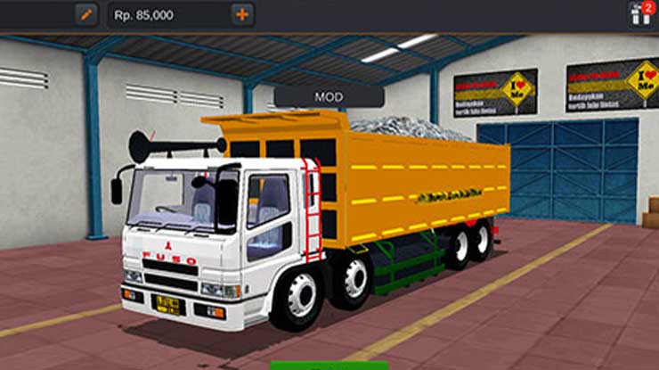 10. Truck Fuso Dump Muatan Pasir