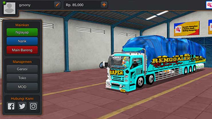 16. Truck Fuso Muatan Batu