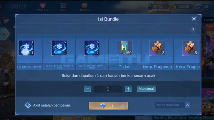 4 Pilih Bundle Efek Recall