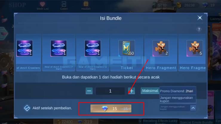 5 Cara Beli Efek Recall Mobile Legend