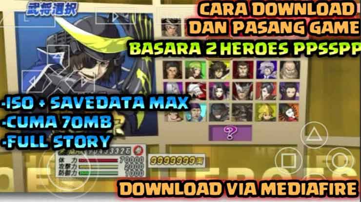 Download Game PPSSPP Basara 2 Spek Minimum Cara Pasang