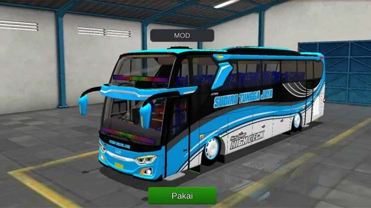 Mod Bussid SHD Jetbus 3 STJ Biru