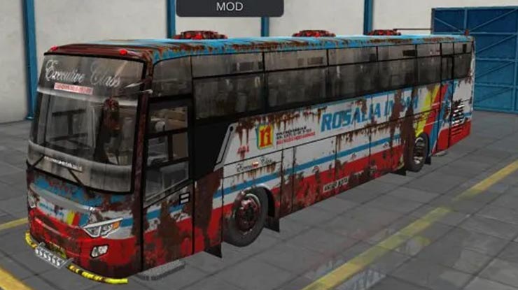 6. Bus Tua Rosalia Indah Karatan