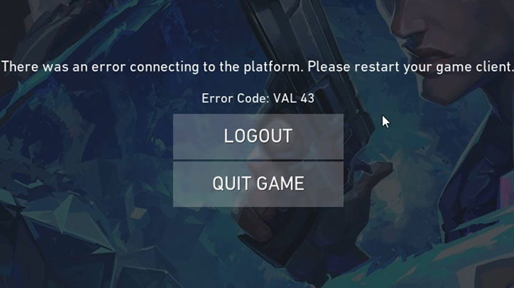 Cara Mengatasi Valorant Error Code VAL 43