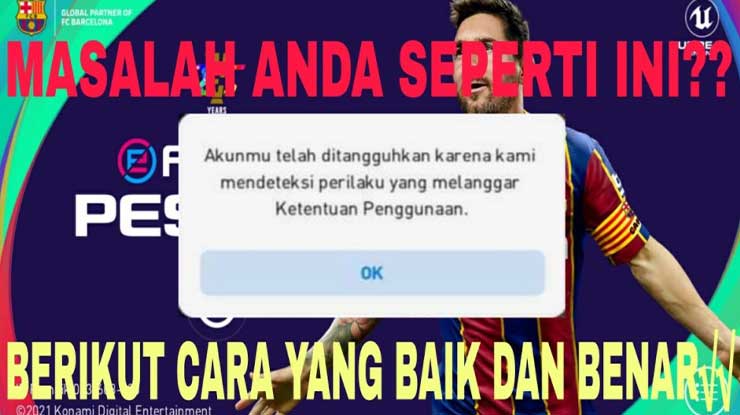 Cara Mengembalikan Akun PES Mobile Dibekukan