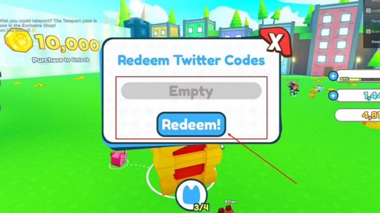 Cara Menukarkan Code Redeem Roblox Pet Simulator X